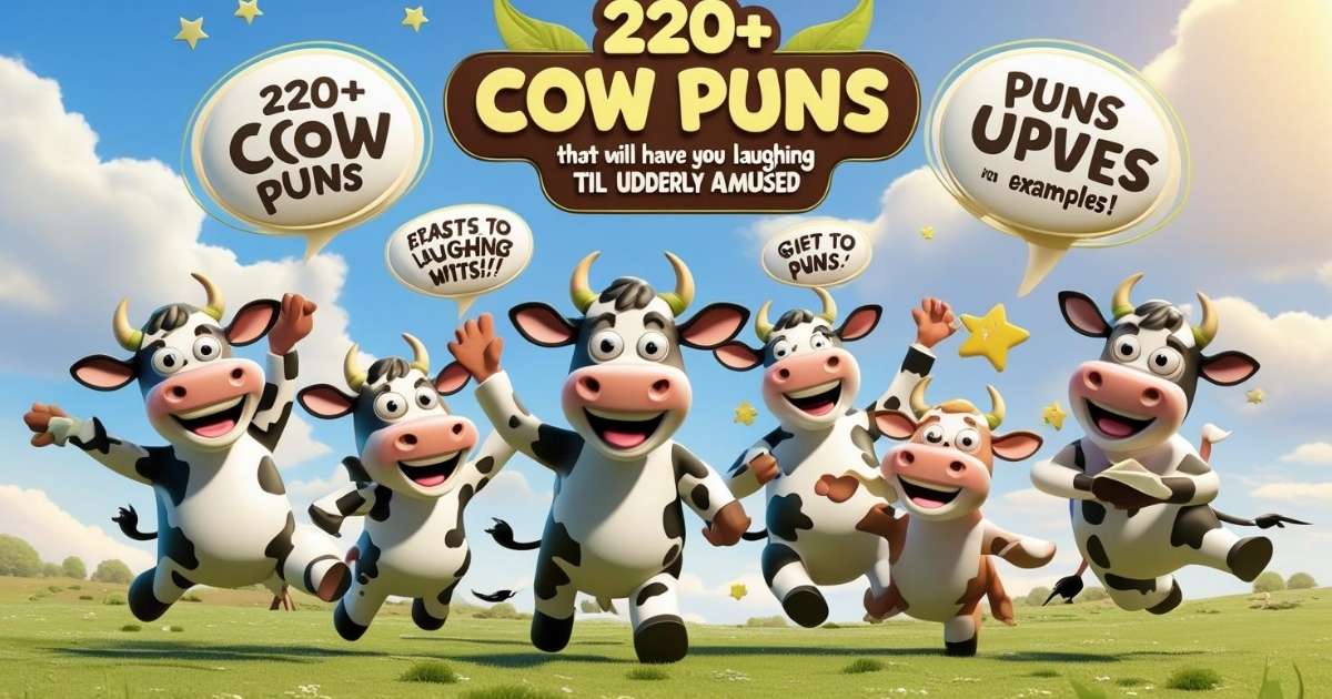 220+ Cow Puns That Will Have You Laughing Till Udderly Amused