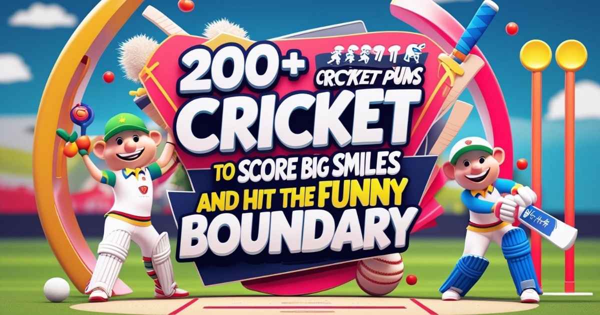 200+ Cricket Puns To Score Big Smiles And Hit The Funny Boundary