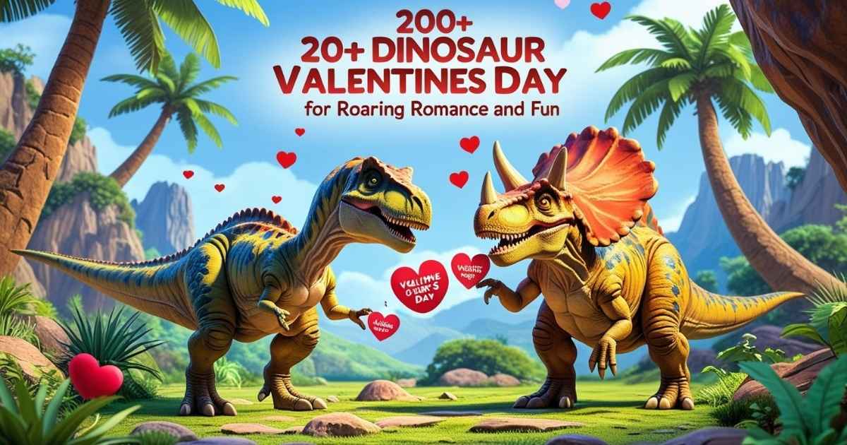 200+ Dinosaur Valentines Day Puns for Roaring Romance and Fun