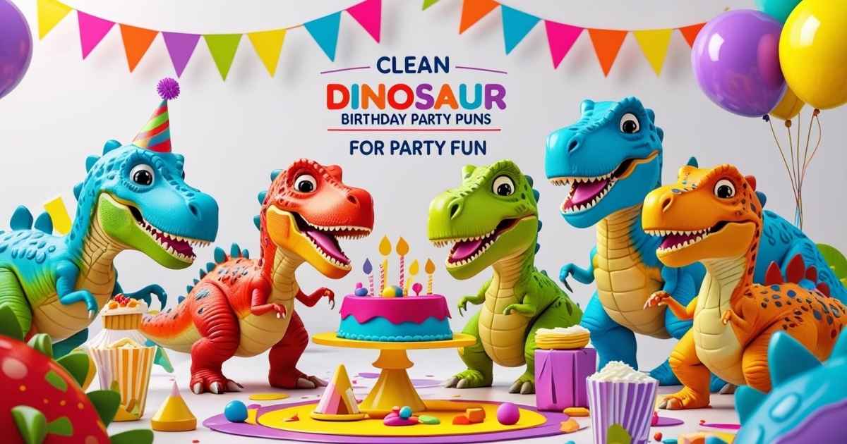 Clean Dinosaur Birthday Puns for Party Fun