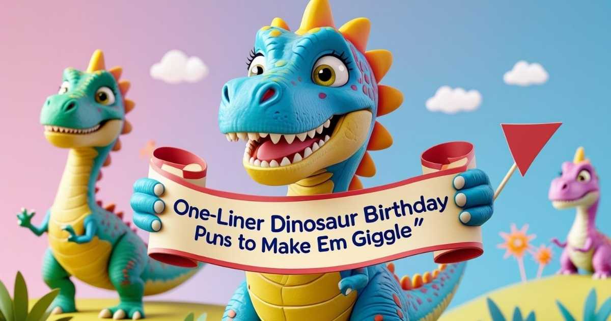 One-Liner Dinosaur Birthday Puns to Make ‘Em Giggle