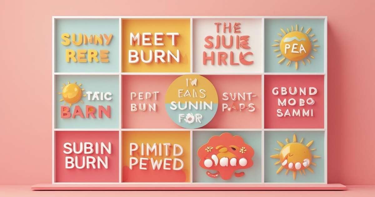 Pun-tastic Names for Sunburn