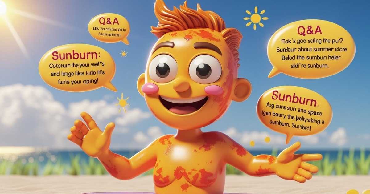 Sunburn Q&A Puns