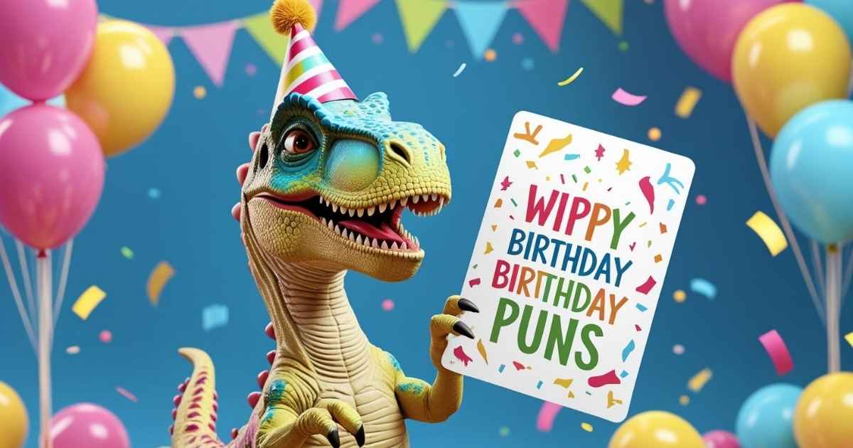 Witty Dinosaur Birthday Puns for Cards