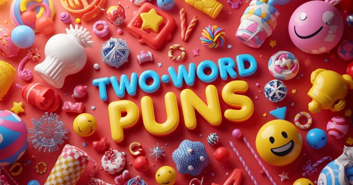 150+ two word puns that will brighten your day and make you smile